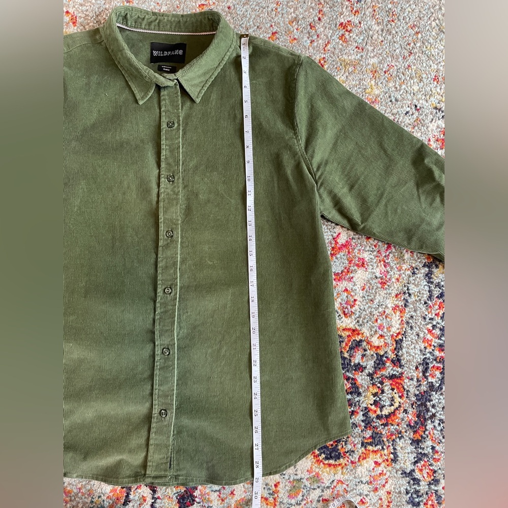 Wildfang Olive Corduroy Shirt - Picture 4 of 6